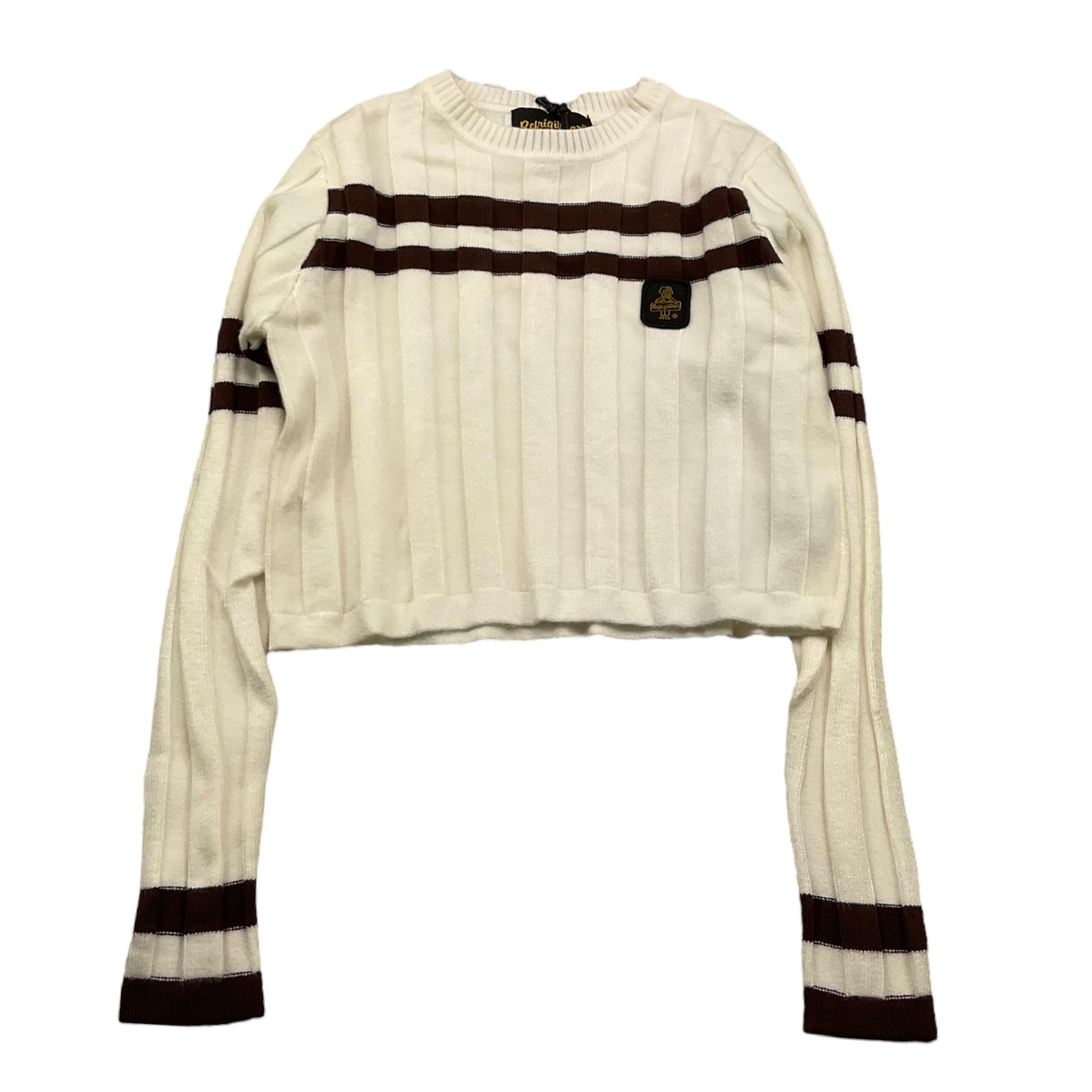 REFRIGIWEAR maglia tinta unita girocollo Panna per Bambina RWG922 PANNA REFRIGIWEAR 