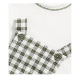 Il Gufo Completo 2 Pezzi T-Shirt-Salopette per Neonato P25DP469C3161 BIANCO/VERDE IL GUFO 