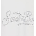 SAINT BARTH shirt girocollo tinta unita con brillantini Bianco per Bambina PENN001 BIANCO SAINT BARTH 