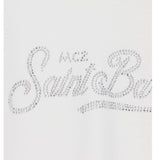 SAINT BARTH shirt girocollo tinta unita con brillantini Bianco per Bambina PENN001 BIANCO SAINT BARTH 