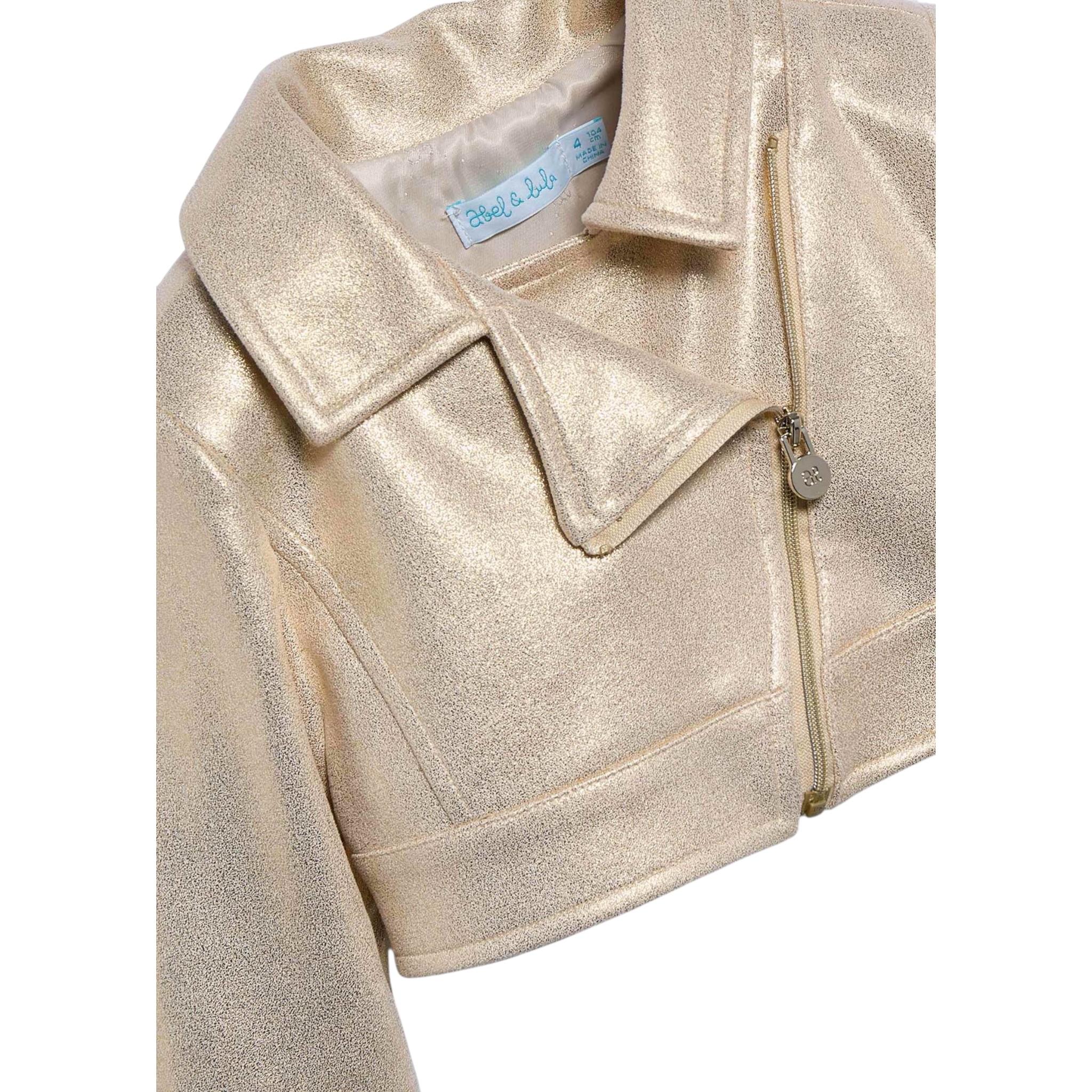 Abel & Lula Giubbino Tinta Unita per Bambina 5384 ORO ABEL & LULA 