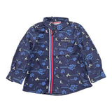 Cesare Paciotti Uni-Shirt mit blauem Blumenmuster für Neugeborene