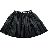 John Richmond Gonna Tinta Unita In Ecopelle per Bambina RGP26067GO NERO JOHN RICHMOND 