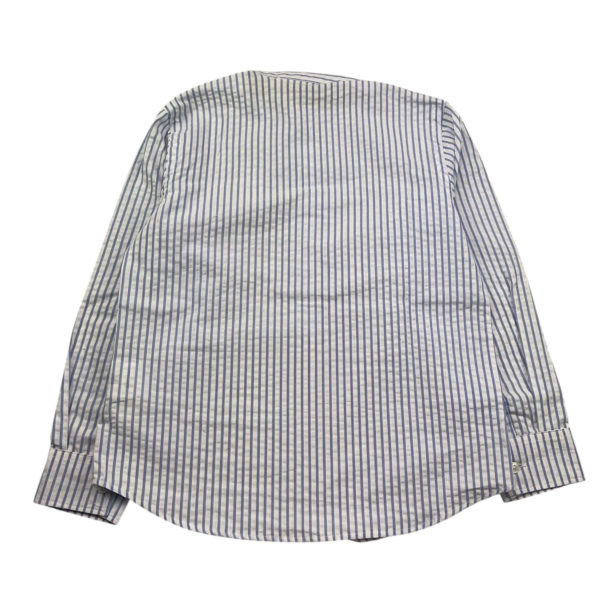 Paolo Pecora Camicia Manica Lunga Fantasia A Righe per Bambino PP4045 BIANCO/AZZURRO PAOLO PECORA 