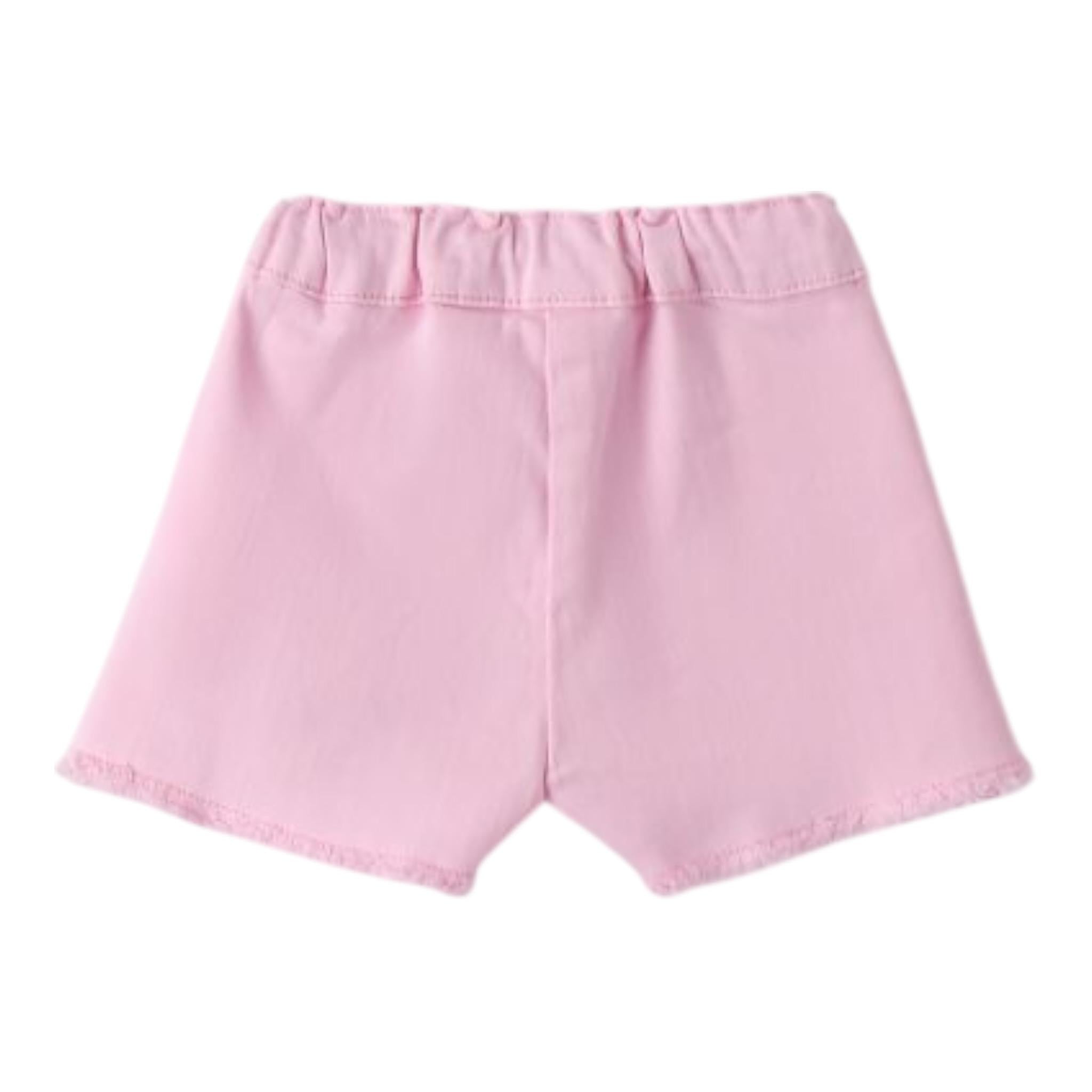 Mini Banda Short Tinta Unita con Girovita Regolabile per Neonata 3B736 ROSA MINI BANDA 