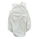 Elisabetta Franchi Pagliaccetto Tinta Unita Giromanica per Neonata ENPG050 BIANCO ELISABETTA FRANCHI 
