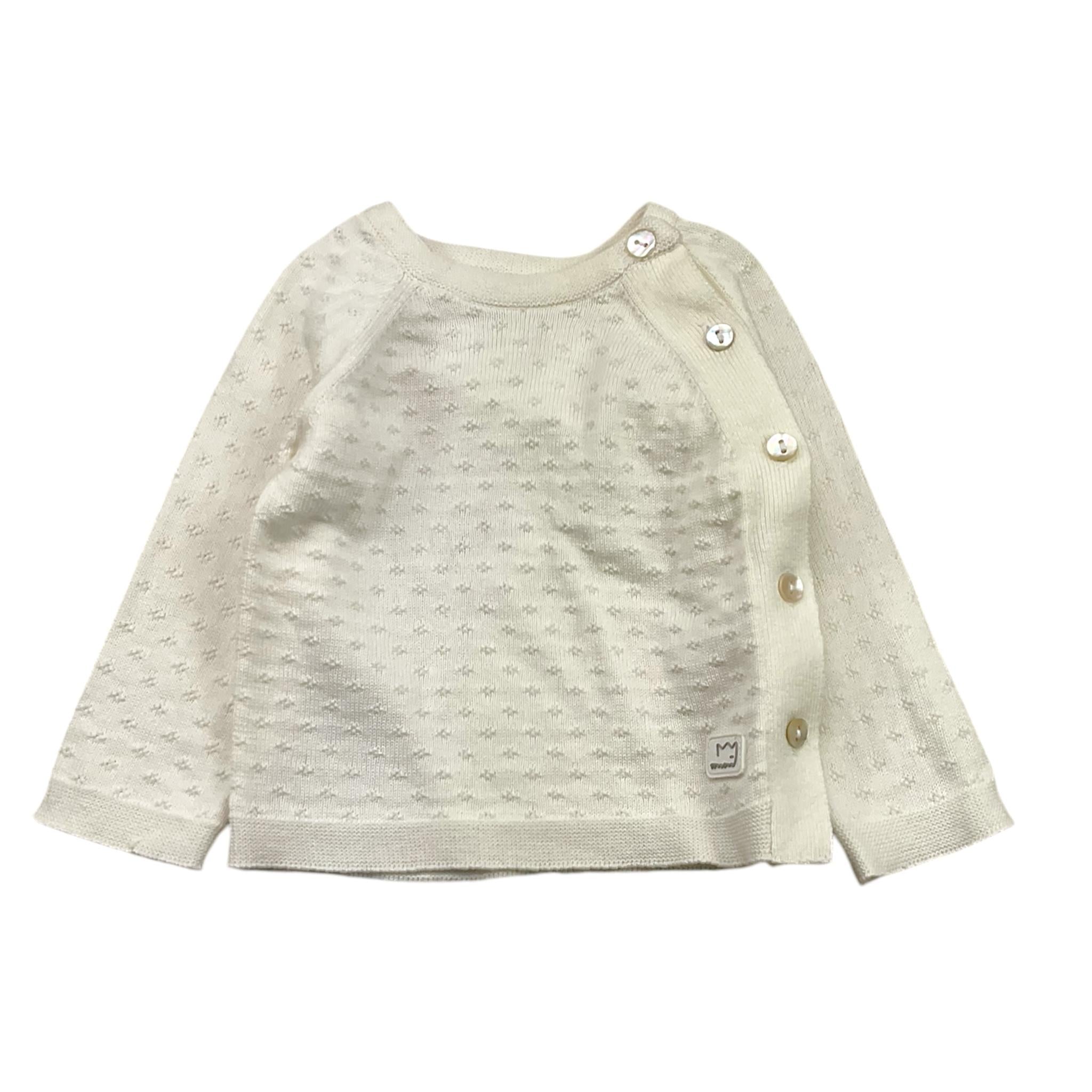 YATSI BABY completo maglia-ghettina tinta unita Bianco per Neonata 24110175 BIANCO YATSI BABY 