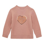 GUESS maglia girocollo tinta unita con stampa paillettata Rosa per Neonata N4BR02Z33220 ROSA GUESS 