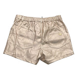 Pinko Shorts Einfarbig Mit Elastischer Taille Bronze Für Mädchen