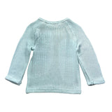 Bamboom+Babies Einfarbiger Pullover mit Knopfleiste, Blau, für Neugeborene