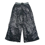 John Richmond Pantalone Modello Palazzo Paillettato Tinta Unita per Bambina RGP26060PA NERO JOHN RICHMOND 