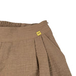 Manila Grace Pantalone Tinta Unita con Elastico In Vita per Bambino 244PMJD25 TABACCO MANILA GRACE 