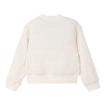 Mayoral Felpa Tinta Unita con Zip E Ricami per Bambina 3409 AVORIO MAYORAL 