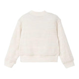 Mayoral Felpa Tinta Unita con Zip E Ricami per Bambina 3409 AVORIO MAYORAL 