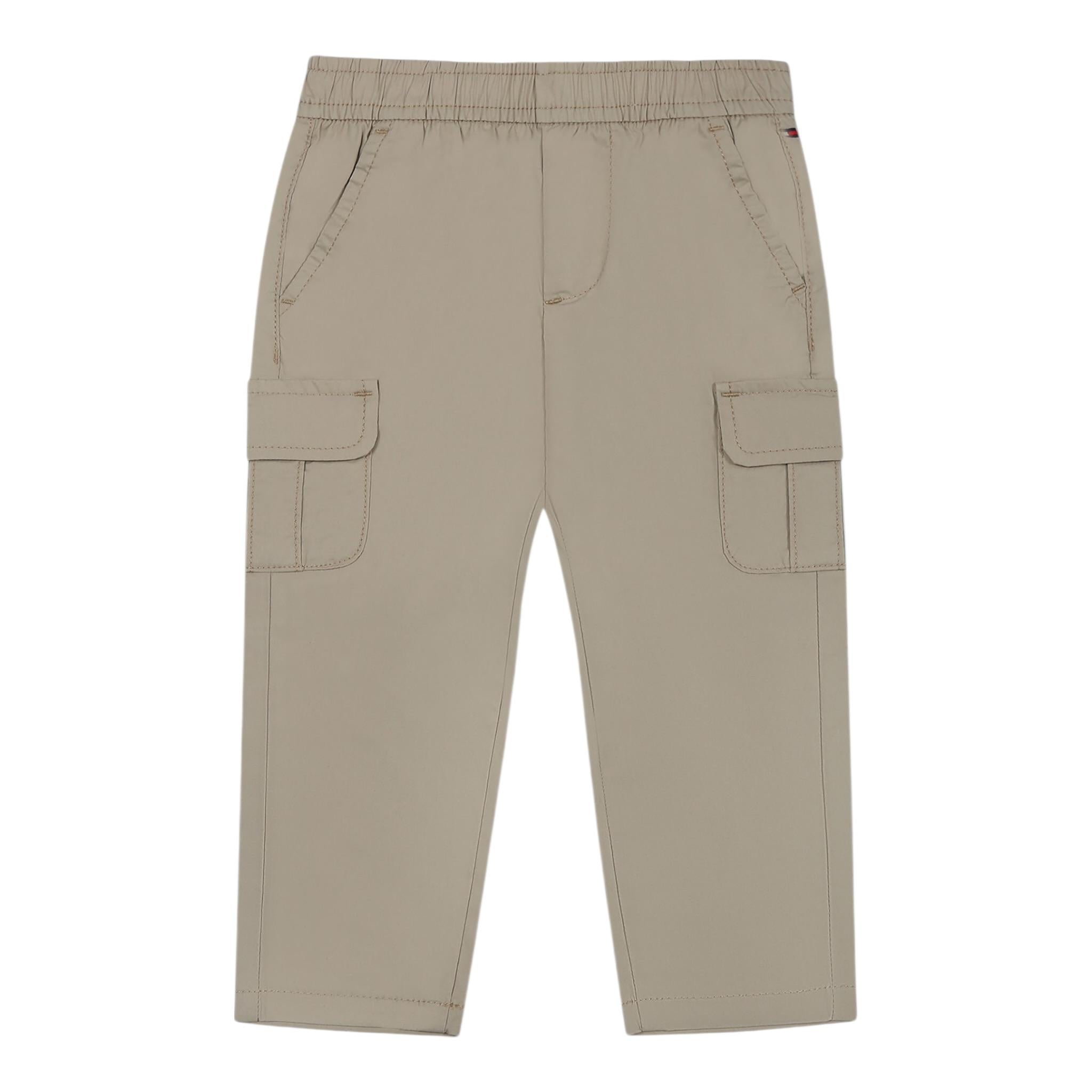 Tommy Hilfiger Pantalone Tinta Unita con Elastico In Vita per Neonato KN0KN01956 BEIGE TOMMY HILFIGER 