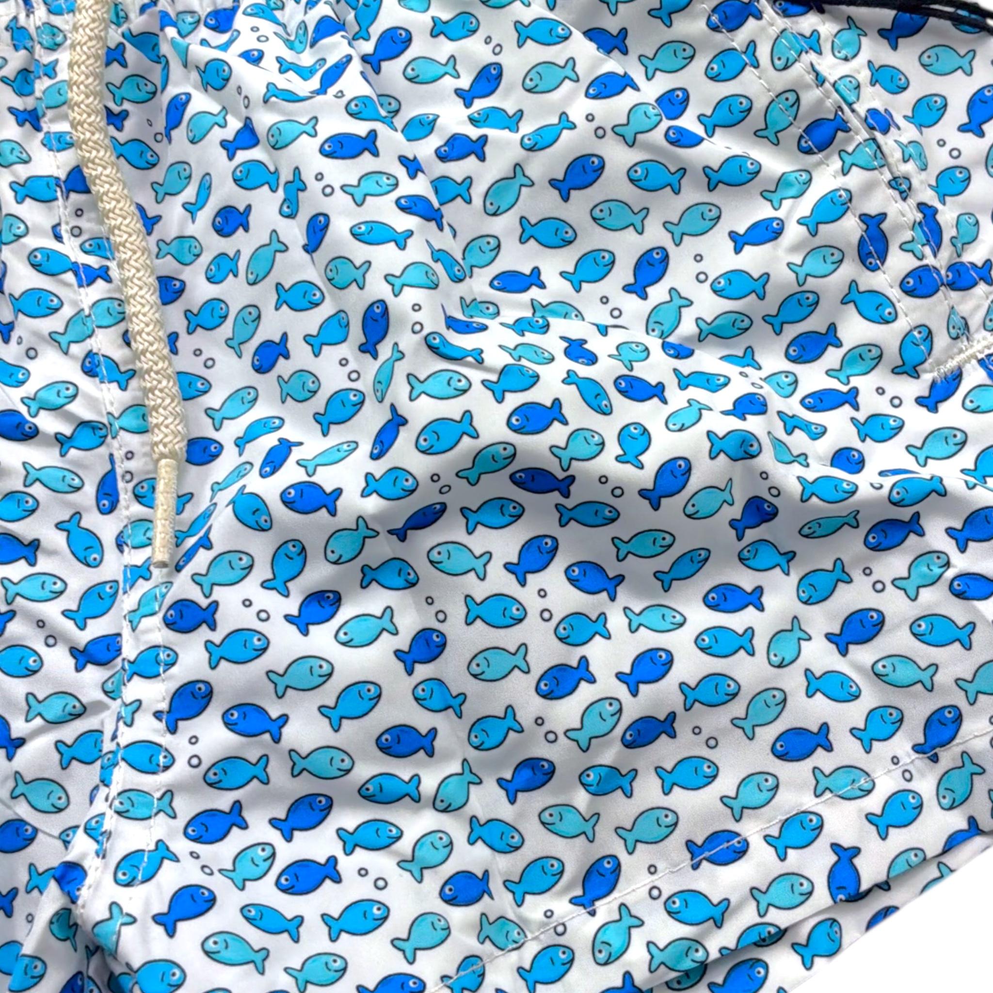 Saint Barth Costume Modello Boxer Tinta Unita con Stampa per Bambino JEANLIGHTING BIANCO SAINT BARTH 