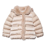 ABEL & LULA giubbino tinta unita con zip e cappuccio Beige per Bambina 5837XX BEIGE ABEL & LULA 