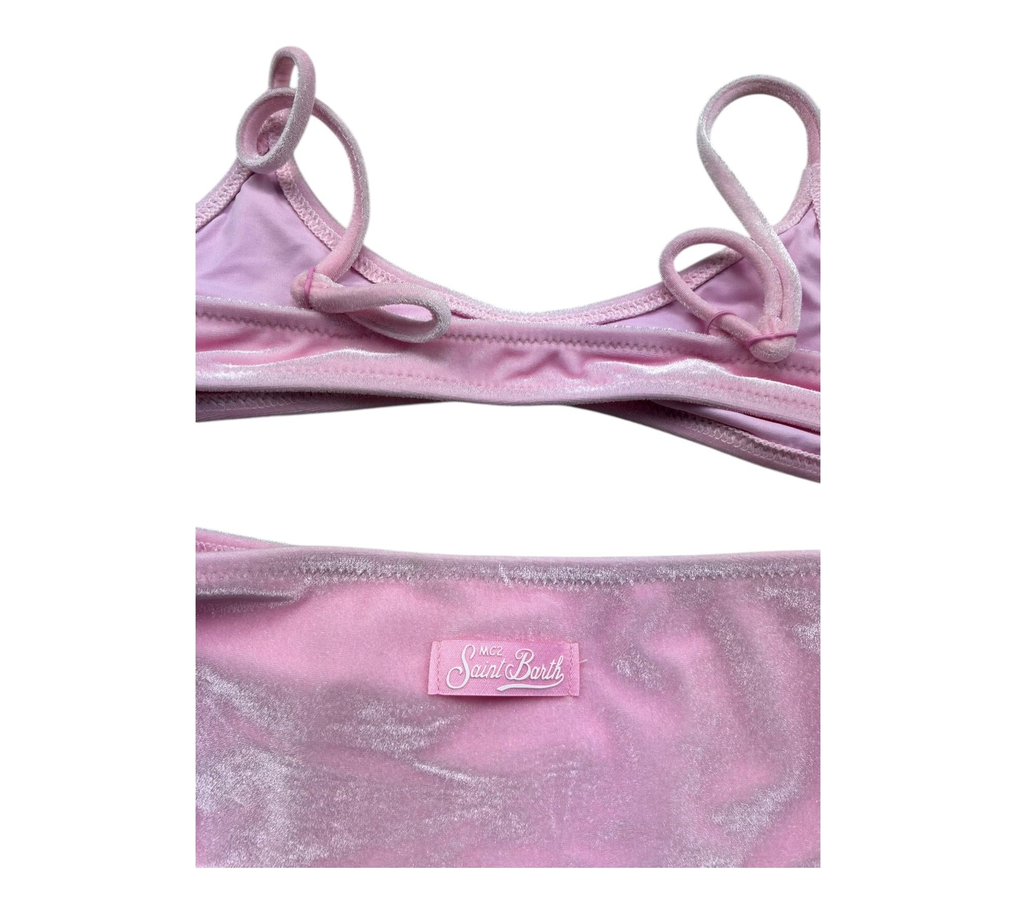 Saint Barth Costume 2 Pezzi Slip-Fascia per Bambina PALO002X ROSA SAINT BARTH 