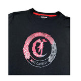Just Cavalli T-Shirt Girocollo Tinta Unita con Stampa per Bambino JBP26050TS NERO JUST CAVALLI 
