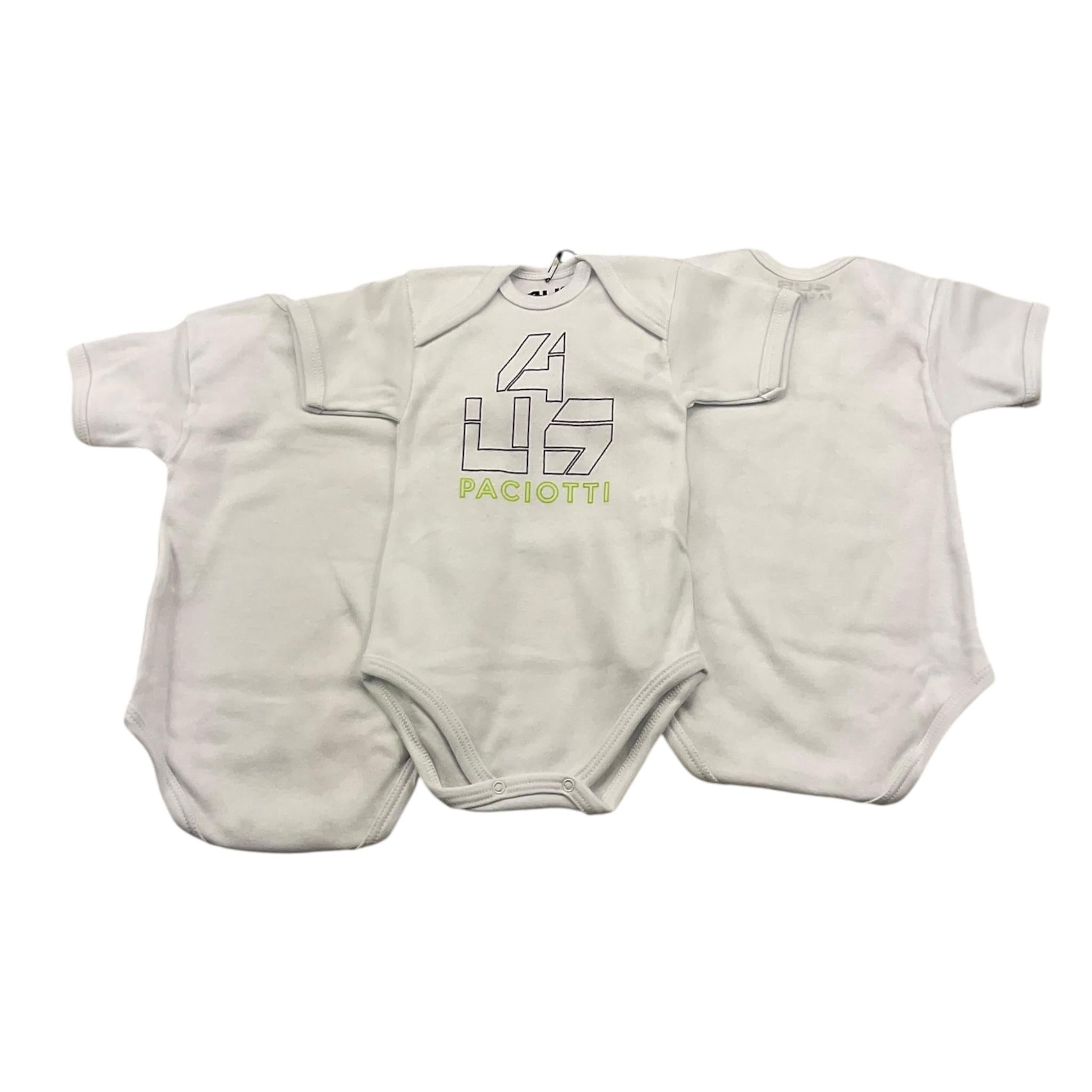 CESARE PACIOTTI set 3 pezzi body Bianco per Neonato BYP2301N BIANCO CESARE PACIOTTI 