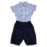 La Stupenderia 2-teiliges Set Shirt Body-Bermuda Blau für Neugeborene