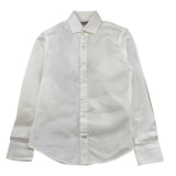 C12 Camicia Manica Lunga Tinta Unita per Bambino CMC219 BIANCO C12 