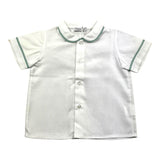 Colibri Einfarbiges Halbarm-Shirt mit weißem Kragen für Babys