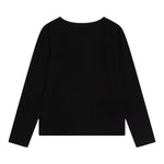 GUESS shirt girocollo tinta unita con stampa Nero per Bambina J4BI26J1314 NERO GUESS 