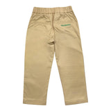 Trussardi Einfarbige Hose mit elastischem Bund Beige für Neugeborene