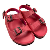 Gallucci Einfarbige Sandalen mit Schnallenverschluss Rosa für Baby Mädchen