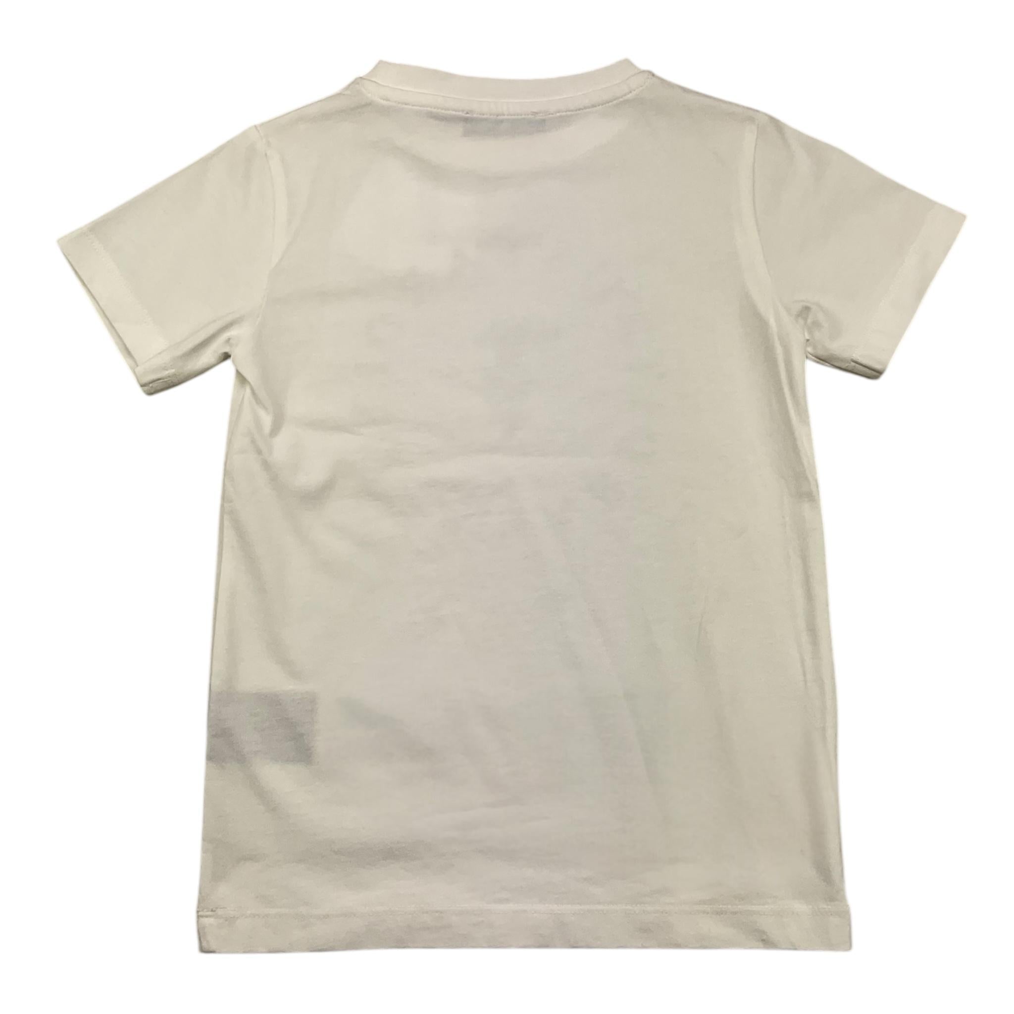 TRUSSARDI t-shirt girocoll tinta unita con stampa in contrasto Panna per Bambino TBA25014TD PANNA TRUSSARDI 