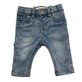 Name.It Jeans Einfarbig Mit Verstellbarer Taille Hellblau Für Neugeborene