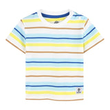 Timberland T-Shirt Tinta Unita con Fantasia A Righe per Neonato T60513N BIANCO TIMBERLAND 