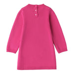 I DO abito manica lunga tinta unita con cuore Fuxia per Bambina 4A574 FUXIA I DO 