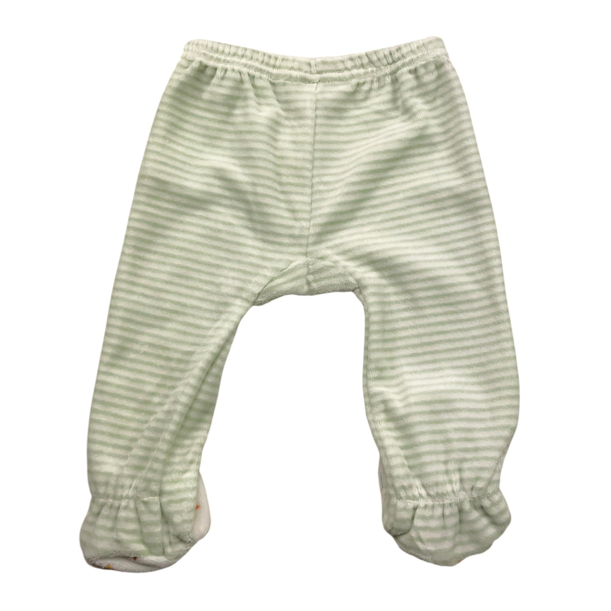 YATSI BABY completo maglia-fhettina tinta unita con fantasia a righe Bianco per Neonato 24200204 BIANCO YATSI BABY 