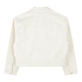 Michael Kors Giubbino Denim Tinta Unita con Applicazioni per Bambina R30293 CREMA MICHAEL KORS 