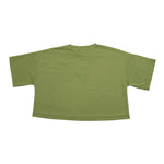 Refrigiwear T-Shirt Girocollo Tinta Unita Modello Crop per Bambina RWG640 VERDE REFRIGIWEAR 