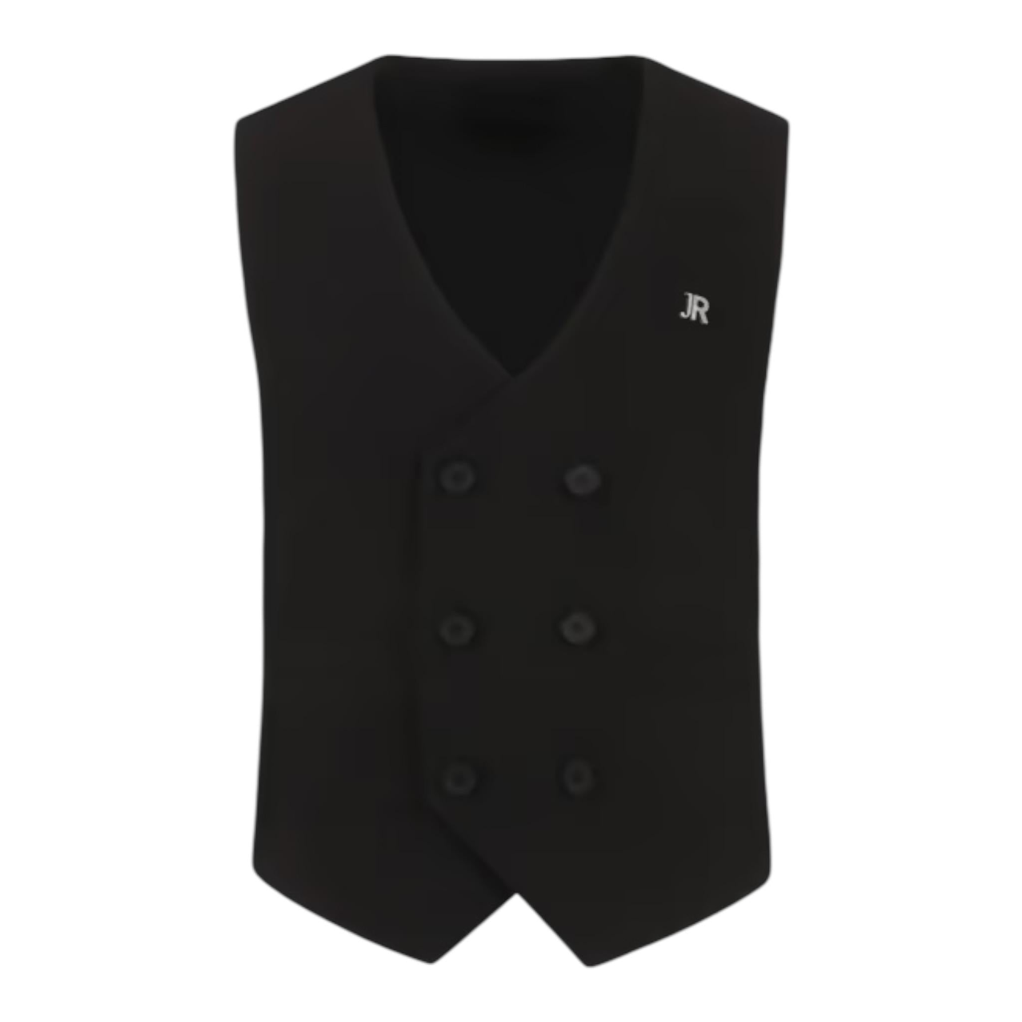 John Richmond Gilet Tinta Unita Doppiopetto per Bambino RBP25220GT NERO JOHN RICHMOND 