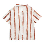 Play Up Camicia Tinta Unita con Fantasia A Righe per Bambino PA033AQ11251 BIANCO PLAY UP 