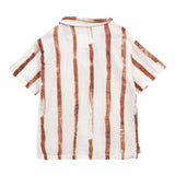 Play Up Camicia Tinta Unita con Fantasia A Righe per Bambino PA033AQ11251 BIANCO PLAY UP 