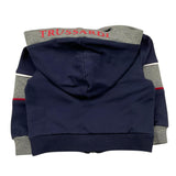 TRUSSARDI felpa con zip e cappuccio tinta unita Blu per Neonato TIA25039FE BLU TRUSSARDI 
