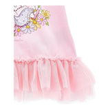 Monnalisa Maxi T-Shirt Girocollo Tinta Unita con Brillantini per Neonata 39E615 ROSA MONNALISA 