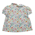 Ilfarobimbi Camicia Mezza Manica tinta unita Fantasia Floreale Bianco per Bambina IFB40105 BIANCO ILFAROBIMBI 