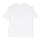 Aspesi Rundhals-T-Shirt einfarbig mit weißem Logo-Print für Jungen
