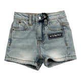 Iceberg Bermuda In Denim Tinta Unita con Girovita Regolabile per Neonato BMICE5100BXX AZZURRO ICEBERG 