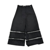 Alice Pi Pantalone Tinta Unita Modello A Palazzo per Bambina 2417 NERO ALICE PI 