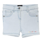 John Richmond Short In Denim Tinta Unita con Logo per Neonata RIP25031SHXXX AZZURRO JOHN RICHMOND 