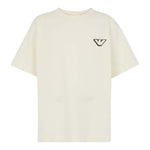 EMPORIO ARMANI t-shirt girocollo tinta unita con stampa Panna per Bambino EB000028 PANNA EMPORIO ARMANI 