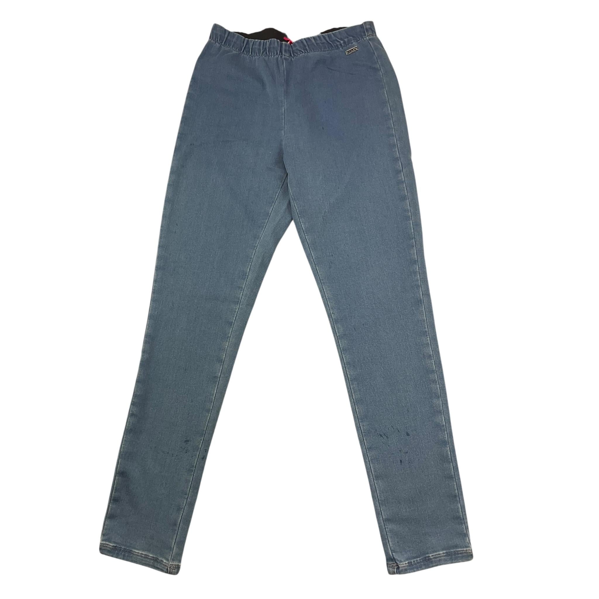 Liu Jo Completo 2 Pezzi Top-Leggins Effetto Denim per Bambina GA5210 BLU LIU JO 