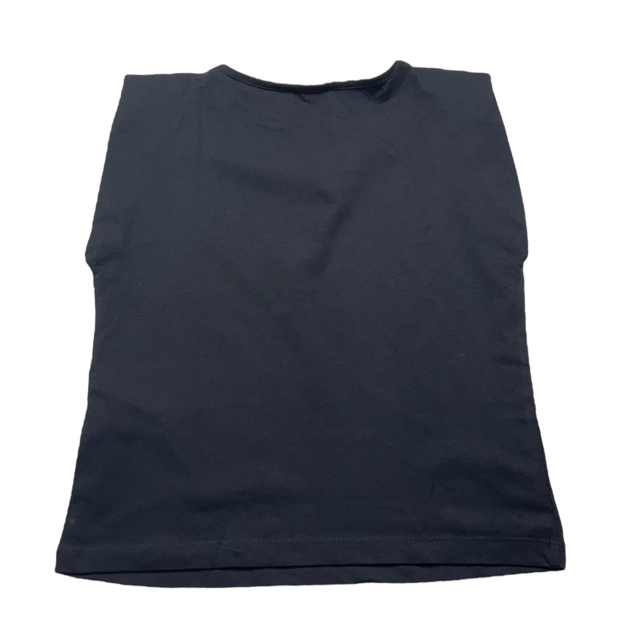 Liu Jo T-Shirt Girocollo Tinta Unita con Logo per Bambina GA4224 NERO LIU JO 